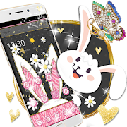 pink rabbit leopard theme  Icon