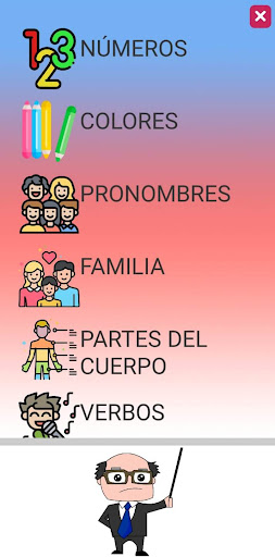 Android application Mi primer Inglés para niños screenshort