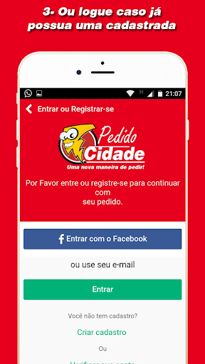 Pedido Cidade - Delivery On-li Screen 3