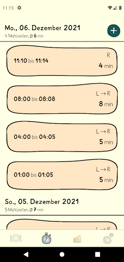 NursingTimer Screen 3