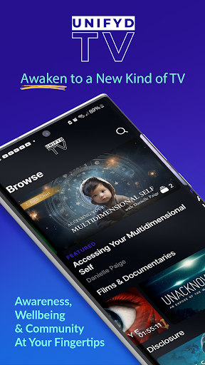 Android application UNIFYD TV screenshort