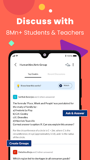 Screenshot of Humanities/Arts Class11/12 App