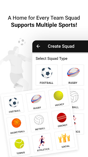 SquaD - Sports Team Management Screen 2