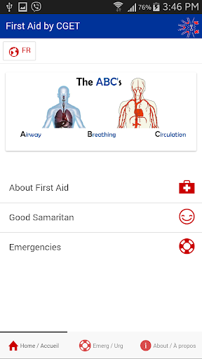 Android application First Aid by CGET Inc screenshort
