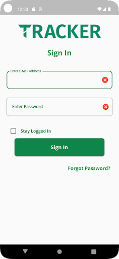 Android application Privio Tracker screenshort