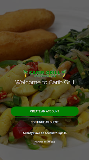 Android application Carib Grill screenshort