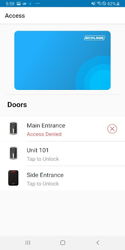 Schlage Mobile Access screenshot
