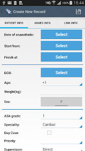 Anaesthesia Logbook-Log4AS Screenshot
