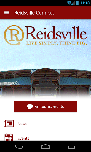 Android application Reidsville Connect screenshort