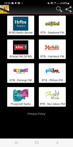 Brunei Radio Screen 2