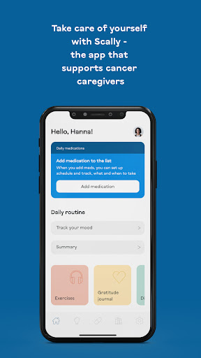 Android application Cancer Carers screenshort