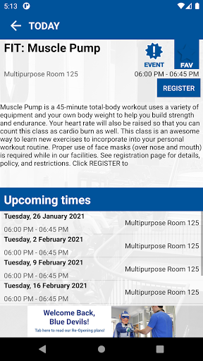 Duke University MyRec Mobile Screen 3