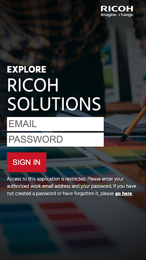 Android application Ricoh MetaCenter screenshort