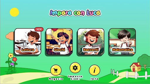 Android application Impara con Luca screenshort