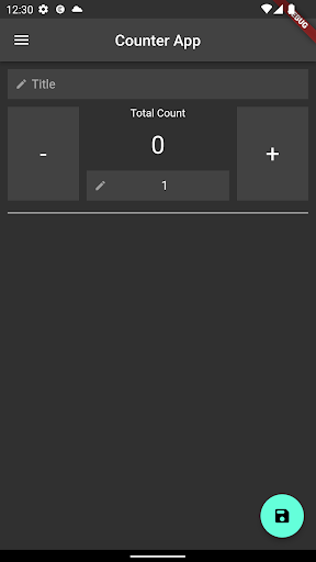 Android application Simple Counter App screenshort