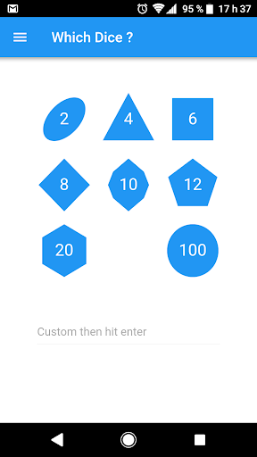 Android application Dice DM screenshort