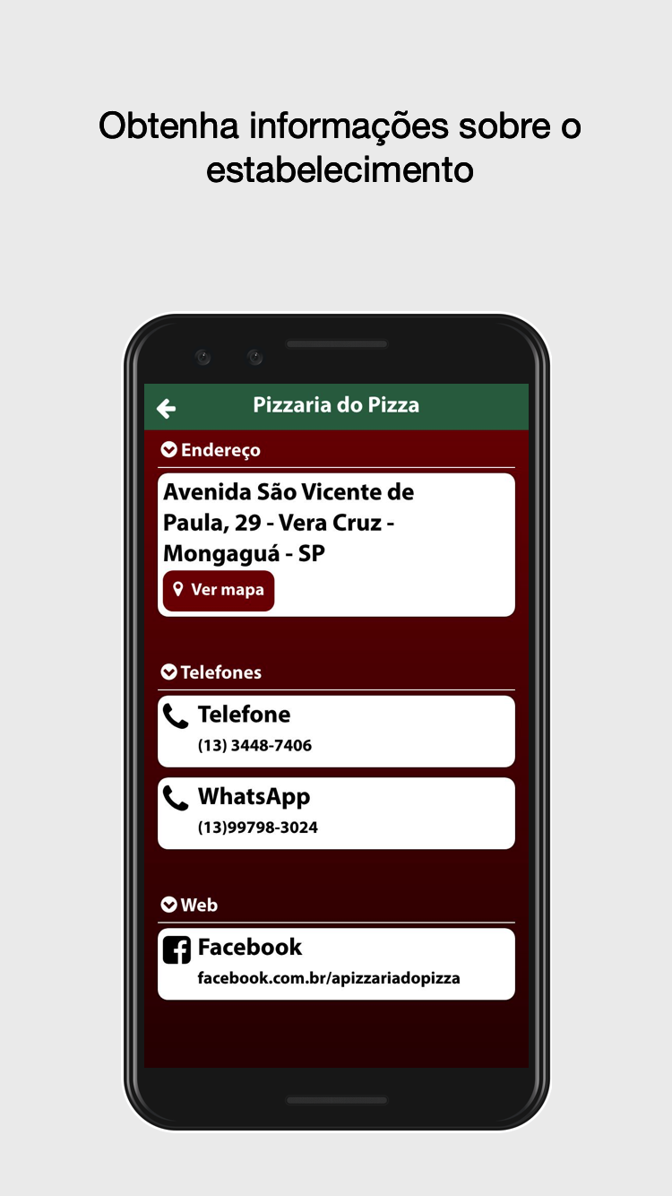Android application Pizzaria do Pizza Mongaguá screenshort