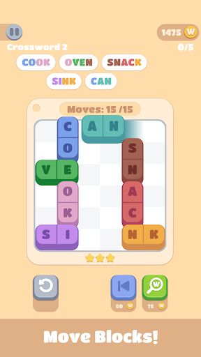Android application Word Blocks Puzzle screenshort