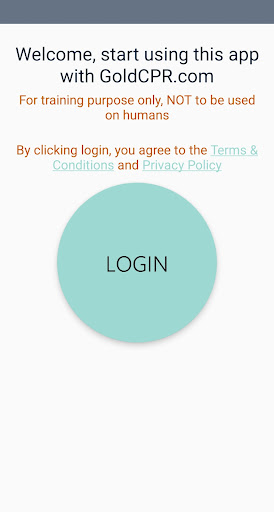 Android application GoldCPR Legacy screenshort