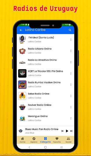 Android application Radios online de Uruguay screenshort