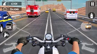 Motorcycle Traffic Racing Game - Screenshot 3