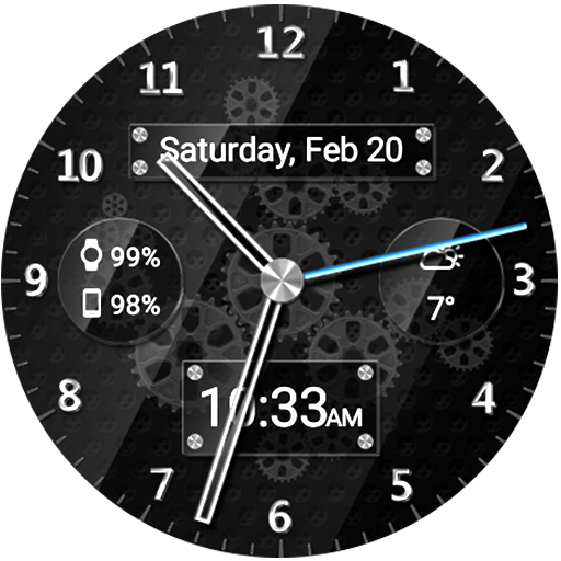 Black Glass HD Watch Face 6.2.2 Icon