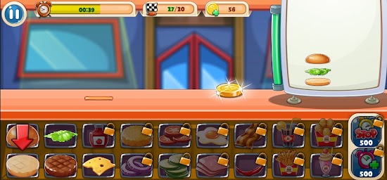 Burger Shop Chef Cooking Game