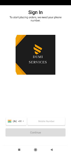 Dumi Services Screen 2