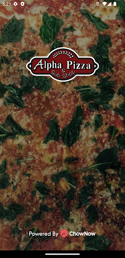 Android application Alpha Pizza & Sub Shop screenshort