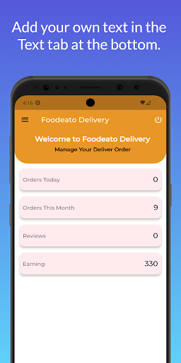 Android application Foodeato Delivery screenshort