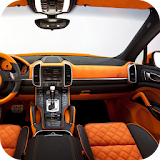 Luxury car interior icon