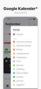 Supershift - Dienstplan Screenshot