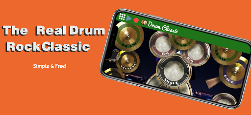 Android application Real Drum Rock Classic screenshort
