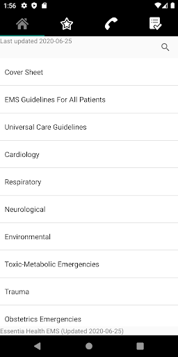 Essentia Health EMS Guidelines Screen 2