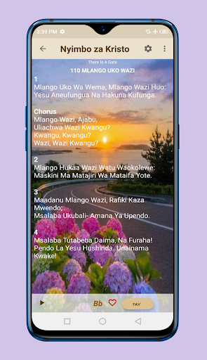 Android application Nyimbo za Kristo screenshort