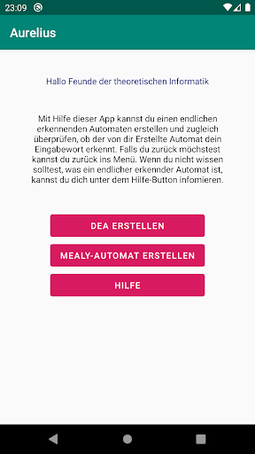 Android application Aurelius screenshort