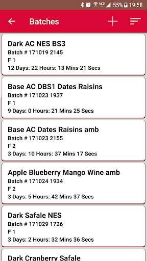 Cider / Wine Tracker (Home Bre Screen 2