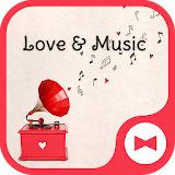 Wallpaper Love & Music Theme icon
