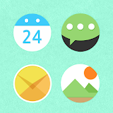 Color Round Atom Iconpack icon