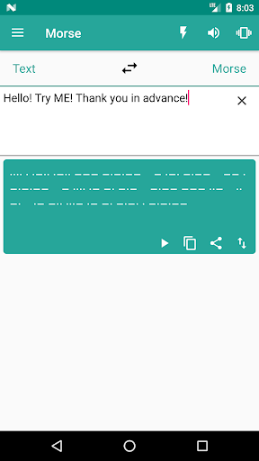 Morse code: learn & translate Screen 2