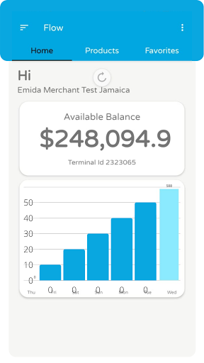 Flow Topup Sales Merchant App Screen 2