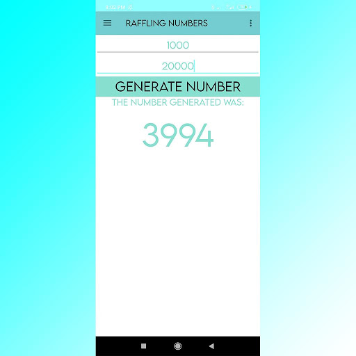 Raffle People and Numbers