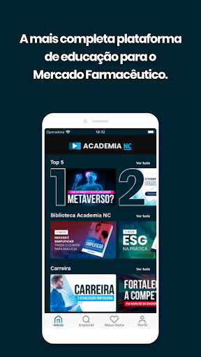 Android application Academia NC screenshort