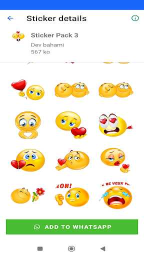 Wasticker love Emoji Stickers Screen 3
