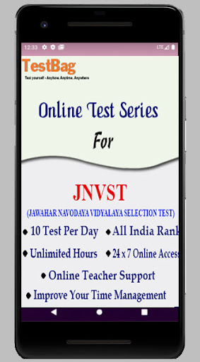 Android application JNVST VI Exam Preparation App screenshort