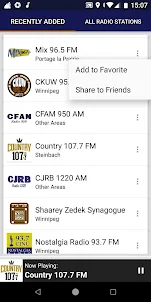 Manitoba Radio Stations - Cana