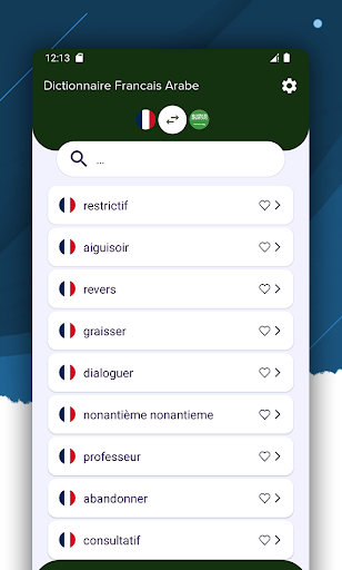 Dictionnaire Francais Arabe Screen 3