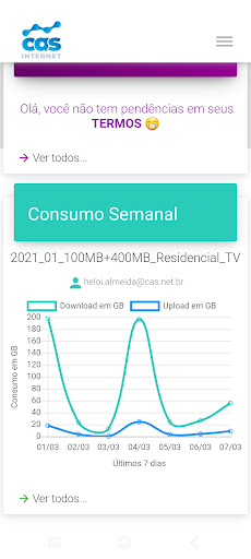 CAS - Central do Assinante Screen 3