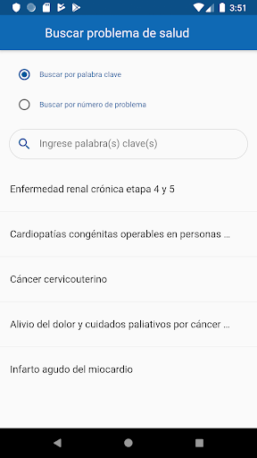 Android application AUGE GES MINSAL screenshort