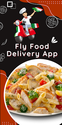 Android application Fly Food Delivery App screenshort